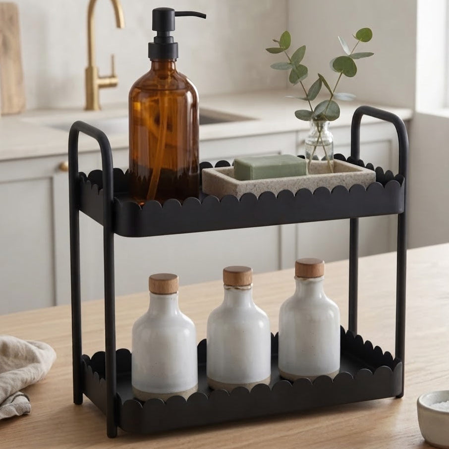 Danny Home 2 Tier Metal Storage Rack 32cm at Zubaidas Homestore