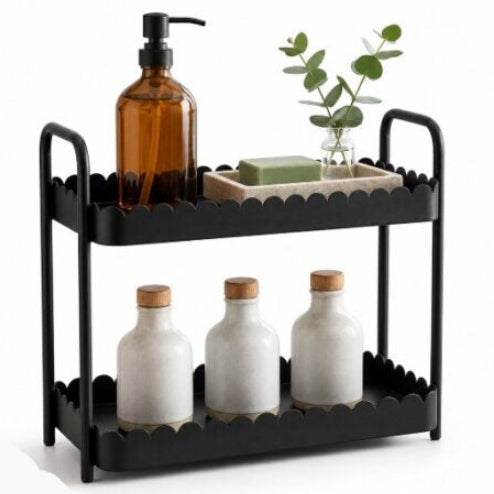 Danny Home 2 Tier Metal Storage Rack 32cm at Zubaidas Homestore Pakistan