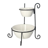 Danny Home 2 Tier Serving Bowl Set With Stand at Zubaidas Homestore Pakistan