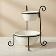 Danny Home 2 Tier Serving Bowl Set With Stand at Zubaidas Homestore