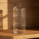 Danny Home 3 Layer Glass Jar 39cm at Zubaidas Homestore 
