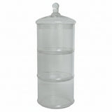 Danny Home 3 Layer Glass Jar 39cm at Zubaidas Homestore. Most Trusted Home Store in Pakistan