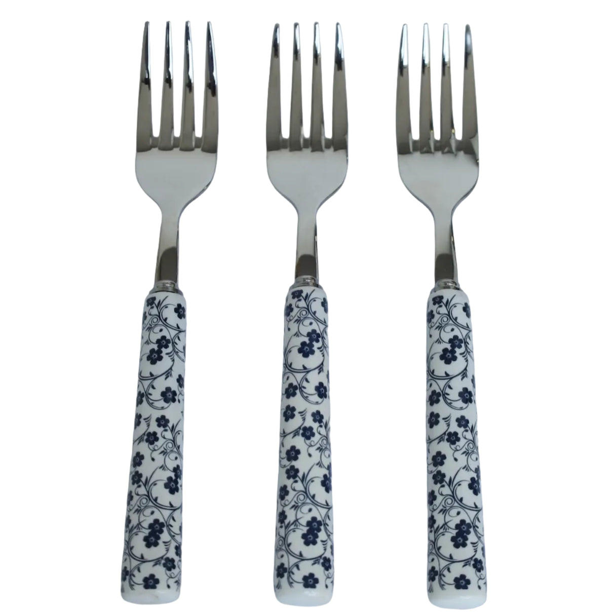 Danny Home 3-Piece Floral Handle Dining Fork Set at Zubaidas Homestore
