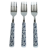 Danny Home 3-Piece Floral Handle Dining Fork Set at Zubaidas Homestore
