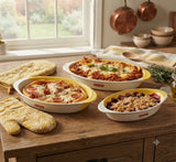 Danny Home 3-Piece Oval Ceramic Baking Dish Set at Zubaidas Homestore Pakistan