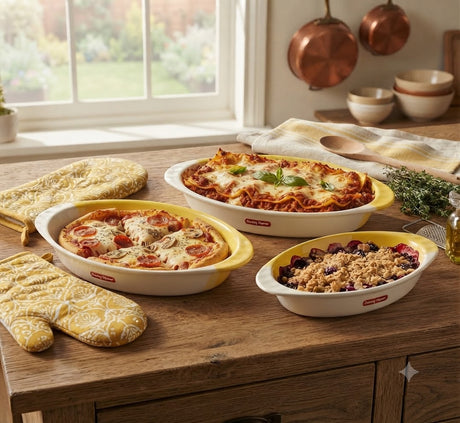 Danny Home 3-Piece Oval Ceramic Baking Dish Set at Zubaidas Homestore Pakistan