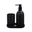 Danny Home 3 Pieces Bathroom Accessory Set Black at Zubaidas Homestore Pakistan