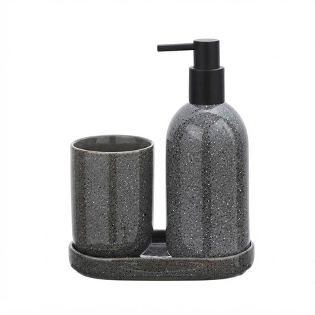 Danny Home 3 Pieces Bathroom Accessory Set Grey at Zubaidas Homestore Pakistan