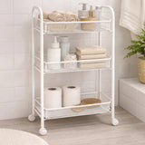 Danny Home 3 Tier Metal Storage Trolley 63cm at Zubaidas Homestore