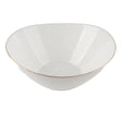 Danny Home 3pcs Ceramic Gold Line Salad Bowl 25.4cm at Zubaidas Homestore