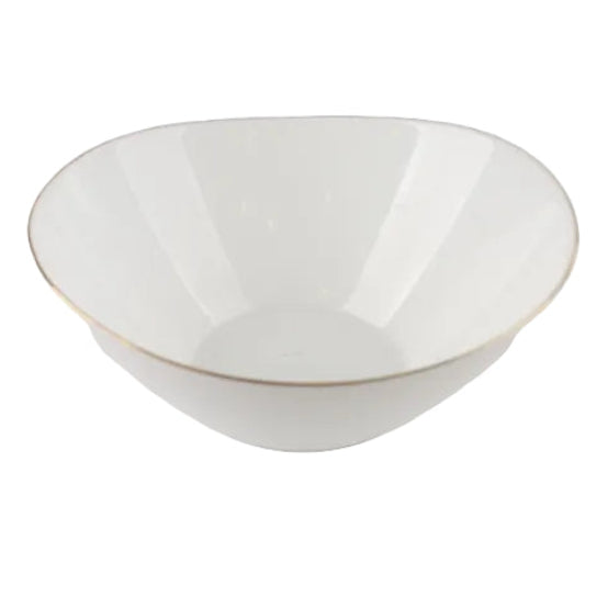 Danny Home 3pcs Ceramic Gold Line Salad Bowl 25.4cm at Zubaidas Homestore