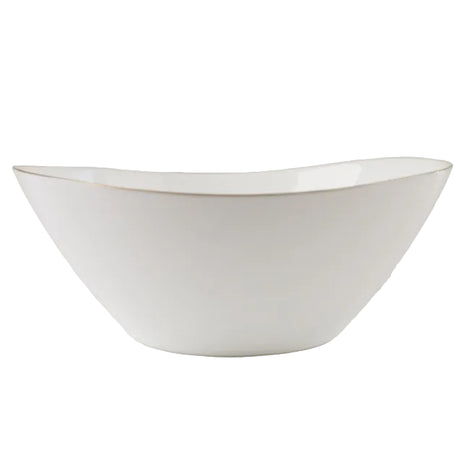 Danny Home 3pcs Ceramic Gold Line Salad Bowl 25.4cm at Zubaidas Homestore Best for Home Shopping