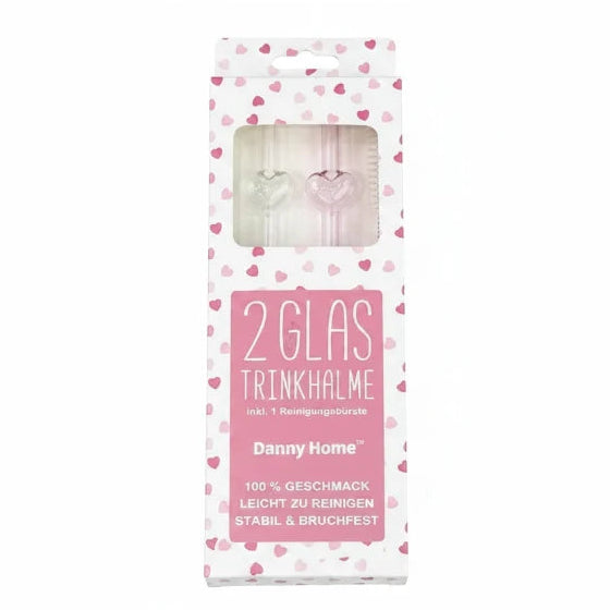 Danny Home 3Pcs Glass Straw Set 0.8x20cm at Zubaidas Homestore Pakistan