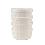 Danny Home 4 Pieces White Cake Dish Ramekin 8.8cm at Zubaidas Homestore Online Pakistan