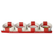 Danny Home 4 Pieces White Cake Dish Ramekin 8.8cm at Zubaidas Homestore
