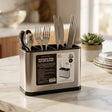 Danny Home 4 Compartment Cutlery Holder Silver at Zubaidas Homestore Pakistan