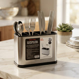 Danny Home 4 Compartment Cutlery Holder Silver at Zubaidas Homestore Pakistan