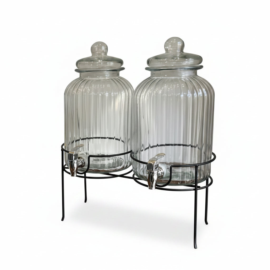 Danny Home 5 Liter Glass Dispenser 2 Pieces Set at Zubaidas Homestore