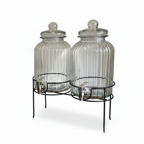 Danny Home 5 Liter Glass Dispenser 2 Pieces Set at Zubaidas Homestore