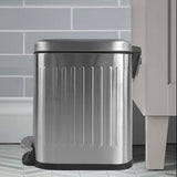 Danny Home 5L Stainless Steel Pedal Trash Can at Zubaidas Homestore - House of The Largest Collection of Waste Bins in Pakistan
