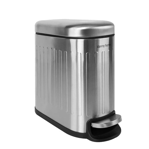 Danny Home 5L Stainless Steel Pedal Trash Can at Zubaidas Homestore - House of The Biggest Collection of Waste Bins in Pakistan