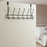 Danny Home 6 Hooks Over The Door Hanger Black at Zubaidas Homestore