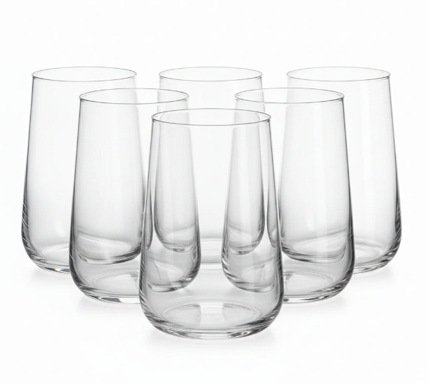 Danny Home 6 Pieces Glass Tumbler Set 420ml at Zubaidas Homestore Pakistan