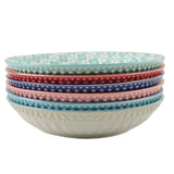 Danny Home 6pcs Ceramic Plate Multi Color 20cm Largest Homestore in Pakistan