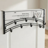 Danny Home 9 Hooks Over The Door Hanger 45cm Black at Zubaidas Homestore