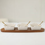 Danny Home Acacia Wood Board With Dessert Bowls at Zubaidas Homestore Online Pakistan
