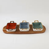 Danny Home Acacia Wood Board With Dessert Bowls at Zubaidas Best Homestore Pakistan