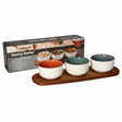 Danny Home Acacia Wood Board With Sauce Bowls at Zubaidas Homestore