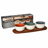 Danny Home Acacia Wood Board With Sauce Bowls at Zubaidas Homestore