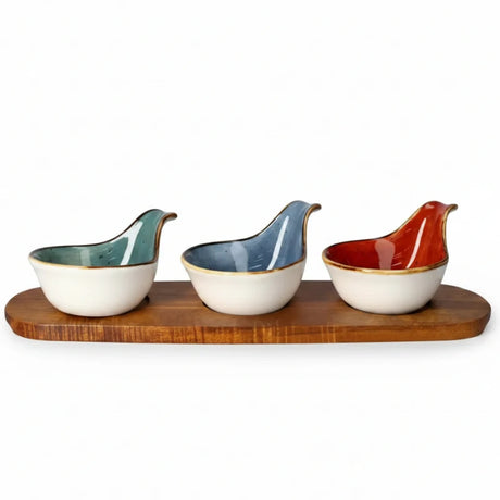 Danny Home Acacia Wooden Board with Bowls 4 Pieces Set at Zubaidas Homestore Pakistan