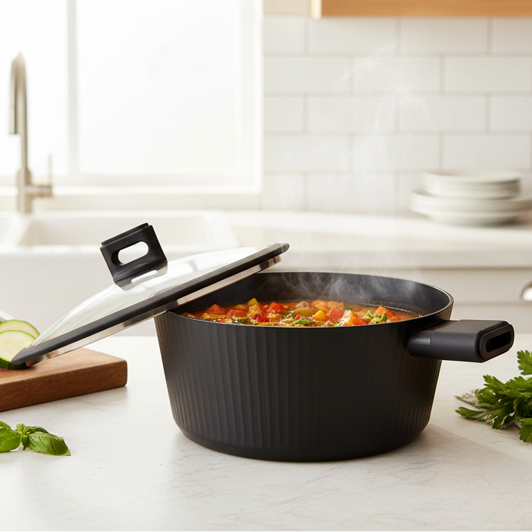 Danny Home Aluminum Non Stick Casserole Pot 28cm at Zubaidas Homestore