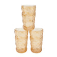 Danny Home Amber Textured Glass Set 3 Pcs at Zubaidas Homestore