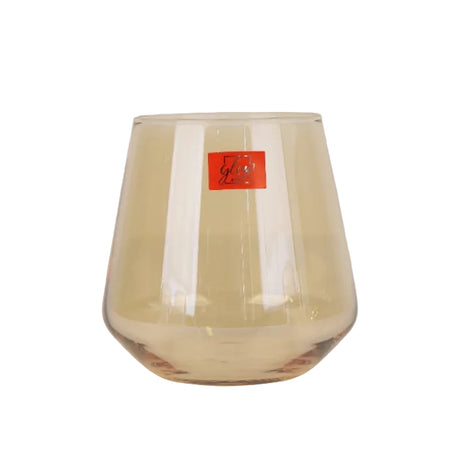 Danny Home Amber Tinted rocks tumbler glass Set 6pcs at Zubaidas Homestore Best for Home Shopping