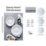 Danny Home Annabella Dinner Set 18 Pieces White at Zubaidas Homestore