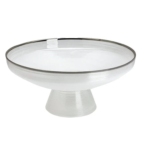 Danny Home Arctic Mist Glass Fruit Plate 33 cm at Zubaidas Homestore