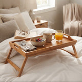 Danny Home Bamboo Bed Foldable Tray Table 49cm at Zubaidas Homestore 