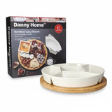 Danny Home Bamboo Lazy Susan Snack Platter at Zubaidas Homestore
