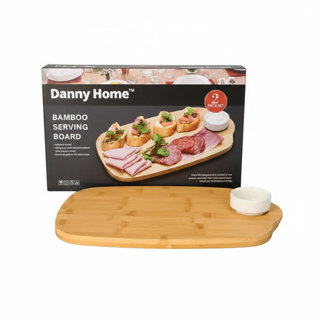 Danny Home Bamboo Serving Board With Dip Bowl at Zubaidas Homestore