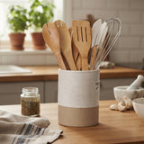 Danny Home Bamboo Spoon Set 8&nbsp;Pieces With Ceramic Holder at Zubaidas Homestore 