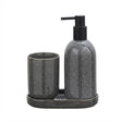 Danny Home Bathroom Accessories Set Speckled Stone Grey at Zubaidas Homestore
