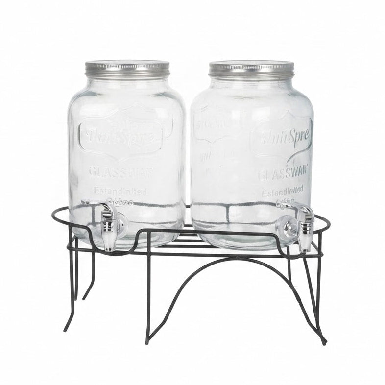 Danny Home Beverage Dispenser 2 Pieces With Stand at Zubaidas Homestore Pakistan