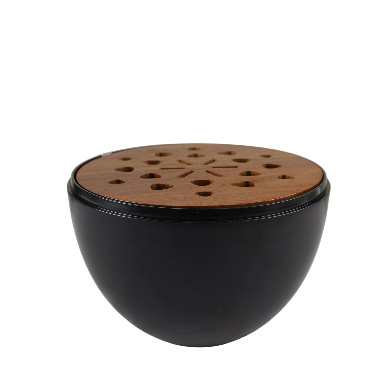 Danny Home Black Egg Shaped Acrylic Dome Cutlery  Organizer at Zubaidas Homestore Best for Home Shopping