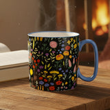 Danny Home Black Floral Ceramic Mug 450ml Zubaidas Homestore