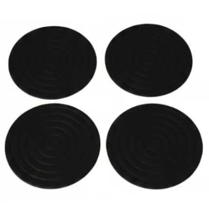 Danny Home Black Silicone Coaster 4 Pieces Set at Zubaidas Homestore Pakistan
