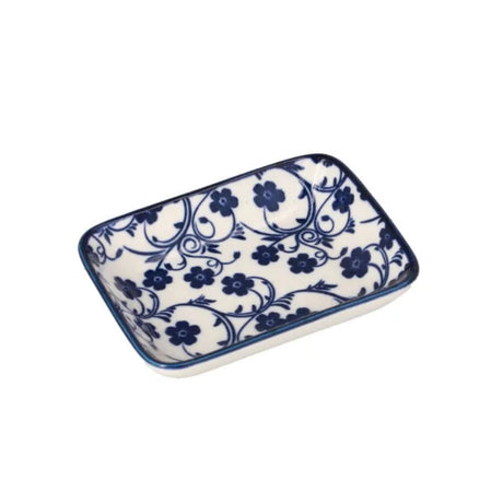 Danny Home Blue Floral Ceramic Sauce Dish 9.5cm at Zubaidas Homestore Pakistan