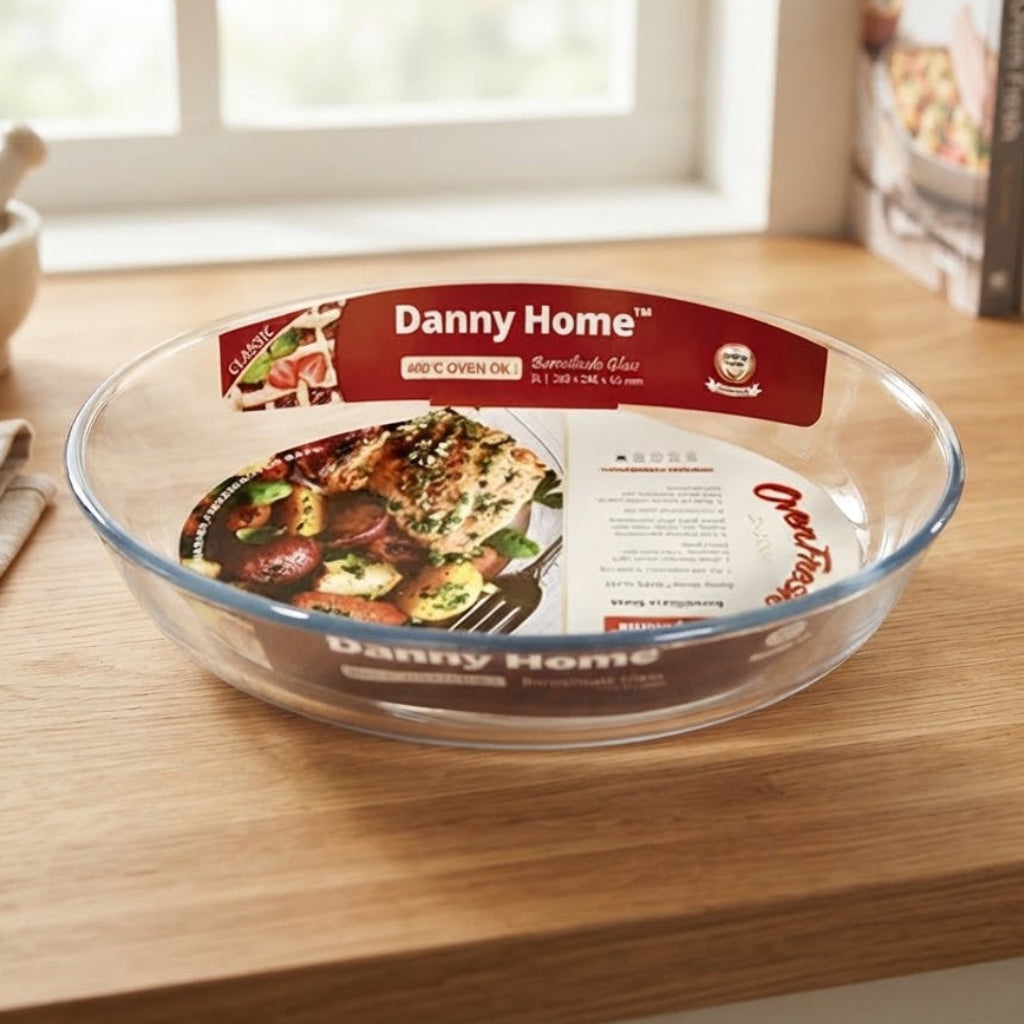 Danny Home Borosilicate Glass Baking Pan 3 Liter at Zubaidas Homestore 